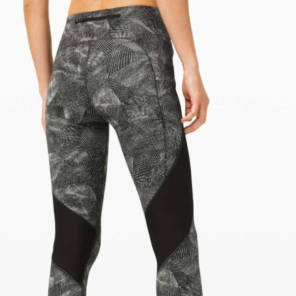 Lululemon | Size 6 | Run Off Route Mid- Rise Crop 21” Velocity Mesh Leggings